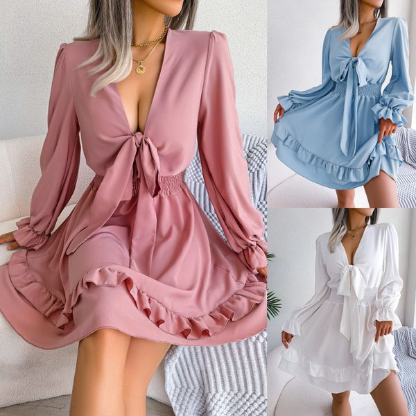 spring/summer leisure lace up waist wrapped wooden ear edge large swing dress summer leisure flower print ruffle sleeve v-neck high waist fl, White;black
spring/summer leisure lace up waist wrapped wooden ear edge large swing dress summer leisure flower print ruffle sleeve v-neck high waist fl, White;black