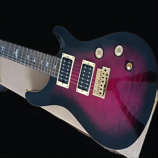factory 6 strings purple prs electric guitar with humbuckers pickups quilted maple veneer
factory 6 strings purple prs electric guitar with humbuckers pickups quilted maple veneer