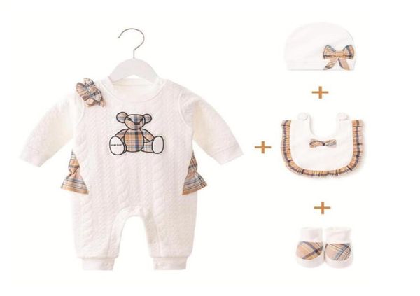4pcs sets for newborn baby girls plaid rompershatsbibsshoes spring autumn long sleeve onesies cotton toddler cartoon bear jumps5543685, Blue
4pcs sets for newborn baby girls plaid rompershatsbibsshoes spring autumn long sleeve onesies cotton toddler cartoon bear jumps5543685, Blue