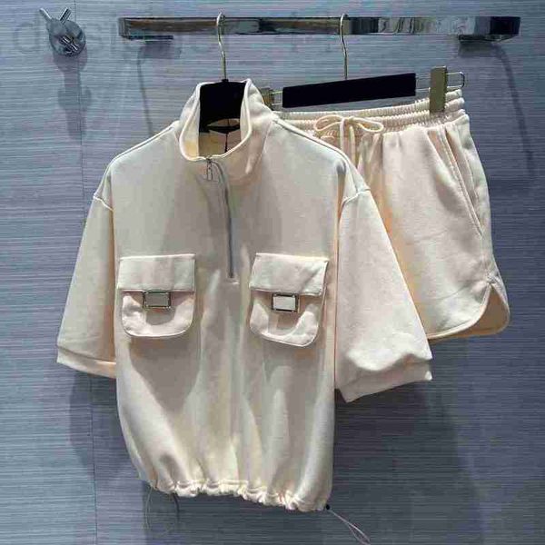 two piece dress luxuriouswomen piedress summer casual tracksuit shorts set short sleeve stand collar pocket solid jackets and elasticity wai, White
two piece dress luxuriouswomen piedress summer casual tracksuit shorts set short sleeve stand collar pocket solid jackets and elasticity wai, White