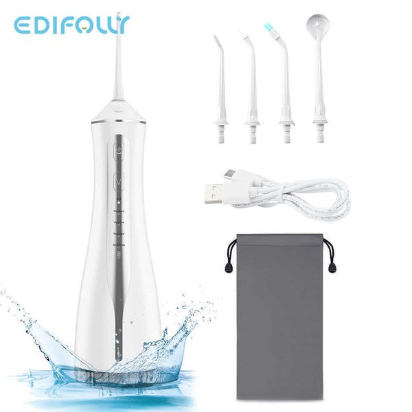 Image of Oral Irrigators 5 Modes Portable Oral Irrigator Rechargeable Water Flosser Dental Water Jet 220ML Water Tank Teeth Whitening Cleaner Oral Care G230523