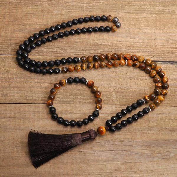 necklaces natural stone necklace tiger eye 8mm bead japamala 108 necklace cotton with tassel yoga jewelry handcrafted, Silver
necklaces natural stone necklace tiger eye 8mm bead japamala 108 necklace cotton with tassel yoga jewelry handcrafted, Silver