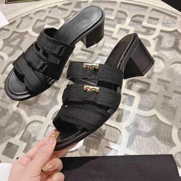 designer womens chunky heels 5.5cm sandals slingbacks slippers low heels dress shoes lambskin slides classic ladies outdoo leisure with dust, Black
designer womens chunky heels 5.5cm sandals slingbacks slippers low heels dress shoes lambskin slides classic ladies outdoo leisure with dust, Black