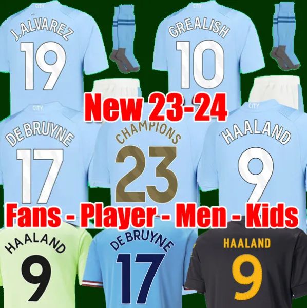 22 23 24 haaland soccer jerseys grealish sterling mans cities mahrez fans player version de bruyne foden 2023 2024 football shirt, White;black
22 23 24 haaland soccer jerseys grealish sterling mans cities mahrez fans player version de bruyne foden 2023 2024 football shirt, White;black