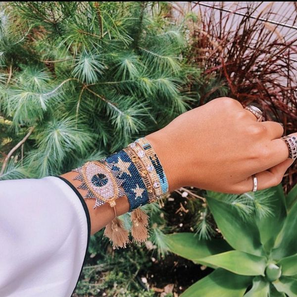 bangle bluestar 2021 femme evil eye bracelet star pulseras mujer handmade miyuki bracelets for women crystal jewelry tassel, Black
bangle bluestar 2021 femme evil eye bracelet star pulseras mujer handmade miyuki bracelets for women crystal jewelry tassel, Black