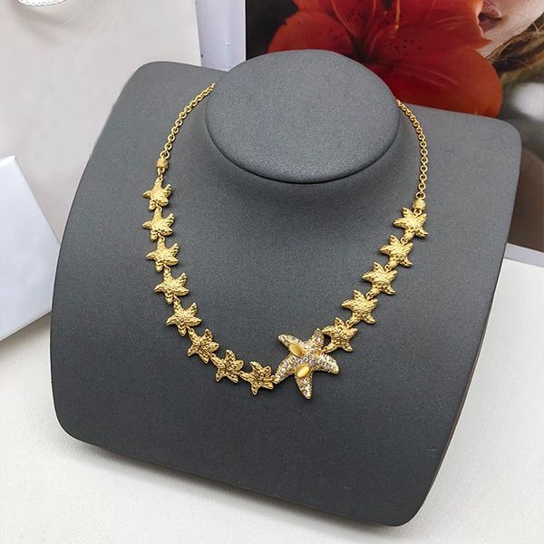 necklaces 2022 new brand ladies starfish necklace yellow luxury star necklace jewelry european banquet party popular accessories gift, Silver
necklaces 2022 new brand ladies starfish necklace yellow luxury star necklace jewelry european banquet party popular accessories gift, Silver