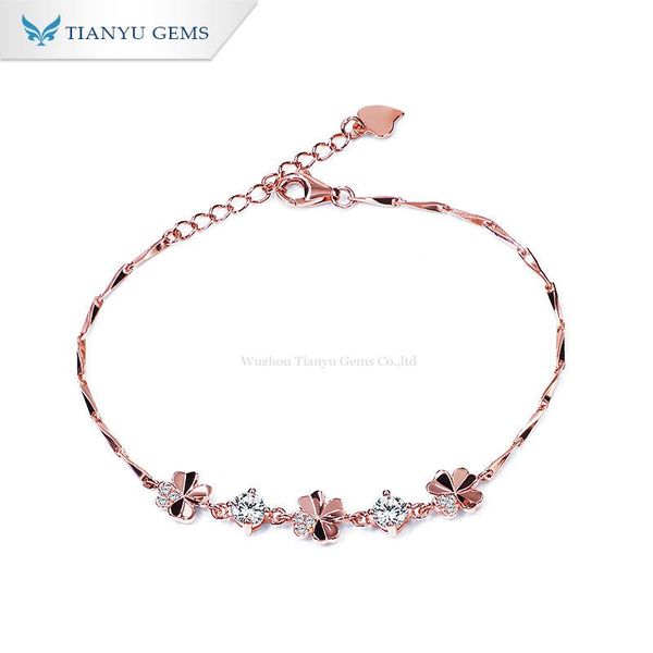 bangle tianyu gems 0.6ct round moissanite diamonds charm bracelets for women 925 sterling silver clover hand bracelets gemstone jewelry, Black
bangle tianyu gems 0.6ct round moissanite diamonds charm bracelets for women 925 sterling silver clover hand bracelets gemstone jewelry, Black