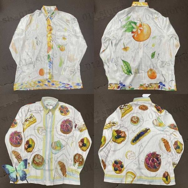 men's casual shirts 23ss new casablanca shirts orange color delicious food print casual vintage sense temperament silk long sleeve flow, White;black
men's casual shirts 23ss new casablanca shirts orange color delicious food print casual vintage sense temperament silk long sleeve flow, White;black