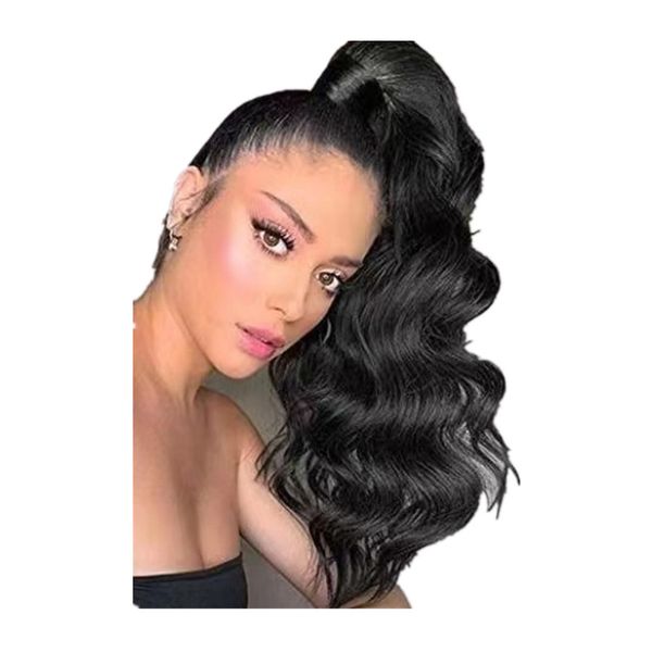 long ponytail hairpieces human hair, body wave virgin ponytails extension for european beauty 140g, Black
long ponytail hairpieces human hair, body wave virgin ponytails extension for european beauty 140g, Black