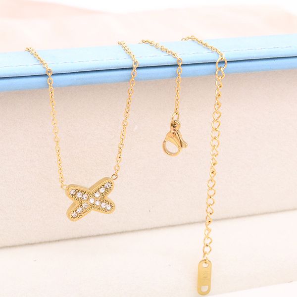 double letter pendant necklaces designer jewelry crystal butterfly necklace womens coloured diamond clavicle chain necklace cuba hip-hop nec, Silver
double letter pendant necklaces designer jewelry crystal butterfly necklace womens coloured diamond clavicle chain necklace cuba hip-hop nec, Silver