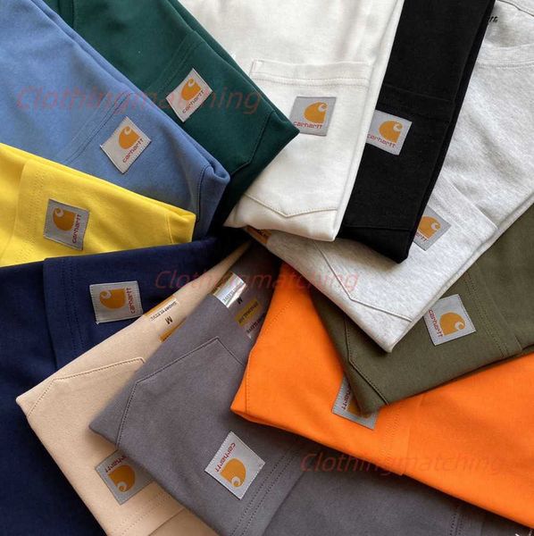 2023 european and new fashion t shirt tooling brand pocket plain sleeves short tee american version breathable design 64ess, White;black
2023 european and new fashion t shirt tooling brand pocket plain sleeves short tee american version breathable design 64ess, White;black