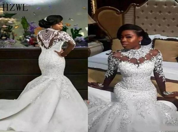 high neck luxury crystals african mermaid wedding dresses 2020 zipper back long sleeve heave beaded bride dress vestido de noiva9373625, White
high neck luxury crystals african mermaid wedding dresses 2020 zipper back long sleeve heave beaded bride dress vestido de noiva9373625, White