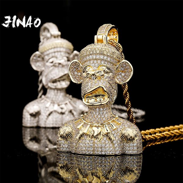 necklaces jinao 2022 fashion vintage orangutan style ice cravejado aaa+ cz pendant necklace jewelry with a 4mm tennis, Silver
necklaces jinao 2022 fashion vintage orangutan style ice cravejado aaa+ cz pendant necklace jewelry with a 4mm tennis, Silver