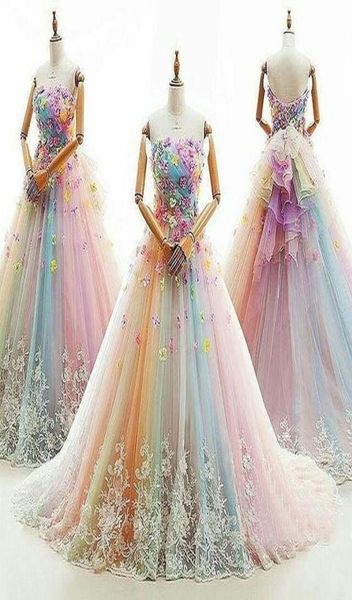 rainbow colorful ball gown quinceanera dresses beaded strapless neck sweet 16 dress sweep train flowers appliqued tulle masquerade4961470, Blue;red
rainbow colorful ball gown quinceanera dresses beaded strapless neck sweet 16 dress sweep train flowers appliqued tulle masquerade4961470, Blue;red
