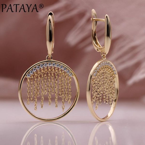 knot pataya new long earrings 585 rose gold color women big circle drop earrings natural zircon hyperbole christmas fashion jewelry, Silver
knot pataya new long earrings 585 rose gold color women big circle drop earrings natural zircon hyperbole christmas fashion jewelry, Silver