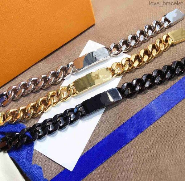 designer thick chain bracelets letter embossing stainless steel jewelry bracelet man woman fashion for couples valentine gift charm bracelet, Black
designer thick chain bracelets letter embossing stainless steel jewelry bracelet man woman fashion for couples valentine gift charm bracelet, Black