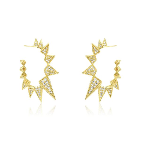 huggie geometric gorgeous european women jewelry micro pave rainbow white black cubic zirconia cz spike hoop earring, Golden;silver
huggie geometric gorgeous european women jewelry micro pave rainbow white black cubic zirconia cz spike hoop earring, Golden;silver