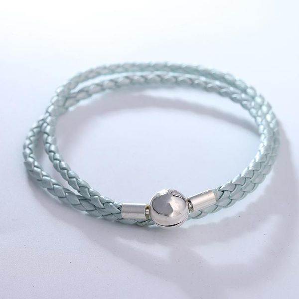 bangle shine blue leather bracelets for women silver 925 jewelry signature round clasp woven chain braided rope charms bracelet diy, Black
bangle shine blue leather bracelets for women silver 925 jewelry signature round clasp woven chain braided rope charms bracelet diy, Black