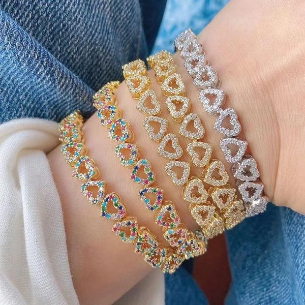 bangle 3pcs charm cz zircon heart chain bracelets female rainbow heart bracelet bangles for women 2022 female gold heart shape jewelry, Black
bangle 3pcs charm cz zircon heart chain bracelets female rainbow heart bracelet bangles for women 2022 female gold heart shape jewelry, Black
