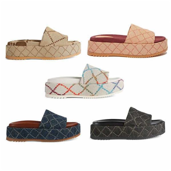 2022 new womens fashion slippers 55mm platform sandals canvas wedges and dust bag jackdhstore, Black
2022 new womens fashion slippers 55mm platform sandals canvas wedges and dust bag jackdhstore, Black