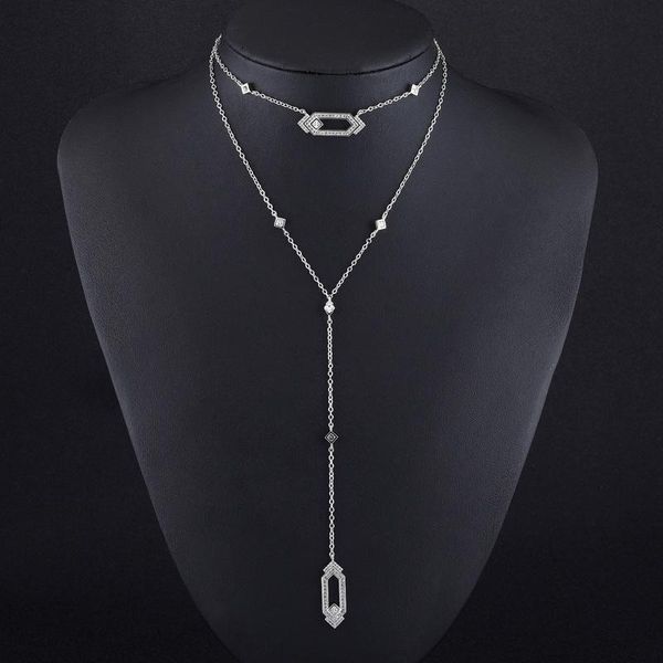 necklaces fashion siver color tassel long necklace for women clavicle pendant refined stylish two layers necklaces mujer gift zk30, Silver
necklaces fashion siver color tassel long necklace for women clavicle pendant refined stylish two layers necklaces mujer gift zk30, Silver