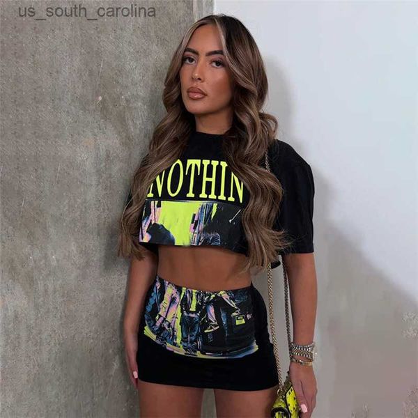 skirts street style letter print two piece set women summer short sleeve t-shirts crop bodycon mini skirts fashion casual suits l230522, Black
skirts street style letter print two piece set women summer short sleeve t-shirts crop bodycon mini skirts fashion casual suits l230522, Black