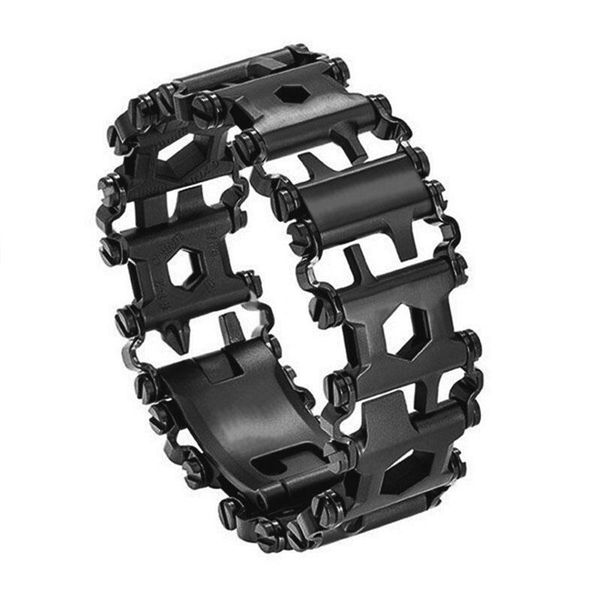 bangle multifunctional bicycle chain bracelets stainless steel men's and women's outdoor sports survival screwdriver wearable tool, Black
bangle multifunctional bicycle chain bracelets stainless steel men's and women's outdoor sports survival screwdriver wearable tool, Black