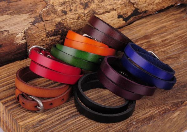 bangle g557 lot 8pc biker rock classic double wrap leather cowhide buckle bracelet cuff new, Black
bangle g557 lot 8pc biker rock classic double wrap leather cowhide buckle bracelet cuff new, Black