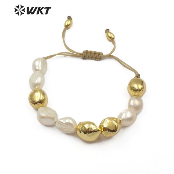 bangle wtb454 natural freshwater pearl bracelet white pearl with gold dipped one handmade beads bracelet dainty pearl jewelry, Black
bangle wtb454 natural freshwater pearl bracelet white pearl with gold dipped one handmade beads bracelet dainty pearl jewelry, Black