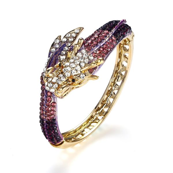 bangle luxury bangles for women pulseras dragon animal bracelet gold plated crystal rhinestone party jewelry indian femme mujer, Black
bangle luxury bangles for women pulseras dragon animal bracelet gold plated crystal rhinestone party jewelry indian femme mujer, Black
