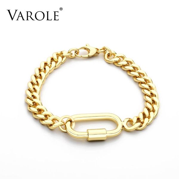 bangle varole link bracelet femme gold color geometric big chain bracelets for women fashion jewelry, Black
bangle varole link bracelet femme gold color geometric big chain bracelets for women fashion jewelry, Black