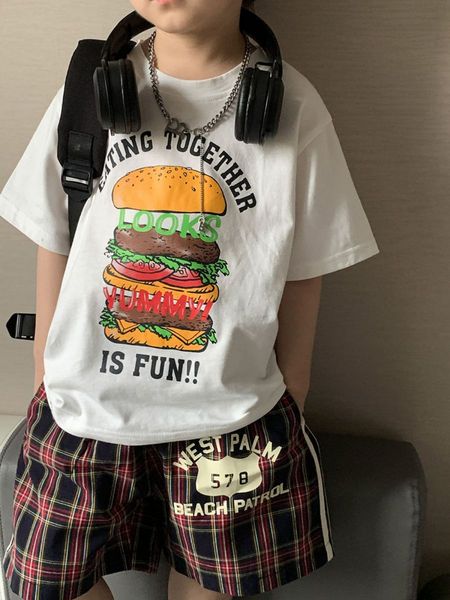 children's short sleeved t-shirt, a new summer product for men and girls, casual and fashionable loose fitting white round neck t-shirt, Blue
children's short sleeved t-shirt, a new summer product for men and girls, casual and fashionable loose fitting white round neck t-shirt, Blue