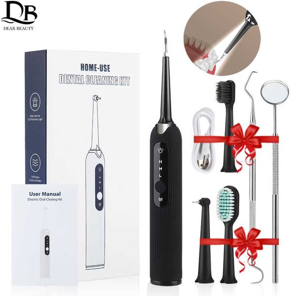 Image of Oral Irrigators Electric Dental Scaler Sonic Tartar Plaque Calculus Remover Teeth Whitening Kit Whitener Stone Cleaner Oral Hygiene Care Tools G230523