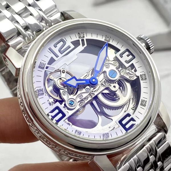 2023 aaaaa men's watch patekes philippes automatic mechanical watch 44mm skeleton dial design all steel solid strap business fashion wa, Slivery;brown
2023 aaaaa men's watch patekes philippes automatic mechanical watch 44mm skeleton dial design all steel solid strap business fashion wa, Slivery;brown