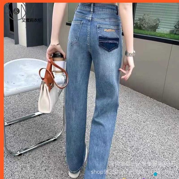 nanyou spring/summer 23 new ce. jia back pocket car sewn yellow leather label retro wash jeans for women, Blue
nanyou spring/summer 23 new ce. jia back pocket car sewn yellow leather label retro wash jeans for women, Blue