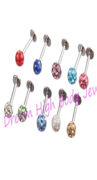 crystal gem labret traguslip ring stud bar body piercing 4mm ball shambhala resin16gauge 6mm 8mm 10mm 50pcs lot whole6998150, Black
crystal gem labret traguslip ring stud bar body piercing 4mm ball shambhala resin16gauge 6mm 8mm 10mm 50pcs lot whole6998150, Black