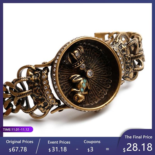 bangle jbjd women watch old style vintage bracelet royal crown frog bracelet wrist unique watch gift, Black
bangle jbjd women watch old style vintage bracelet royal crown frog bracelet wrist unique watch gift, Black