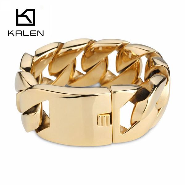 bangle 30mm gold heavy chunky link chai high polished stainless steel italy bracelet for men's fashion jewelry gift, Black
bangle 30mm gold heavy chunky link chai high polished stainless steel italy bracelet for men's fashion jewelry gift, Black