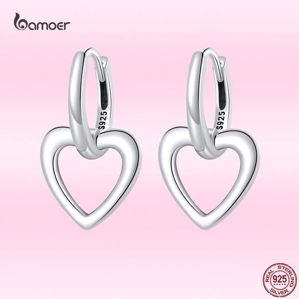 huggie bamoer genuine 925 sterling silver simple love pendent ear buckles sterling silver heart earrings for women fine s925 jewelry, Golden;silver
huggie bamoer genuine 925 sterling silver simple love pendent ear buckles sterling silver heart earrings for women fine s925 jewelry, Golden;silver