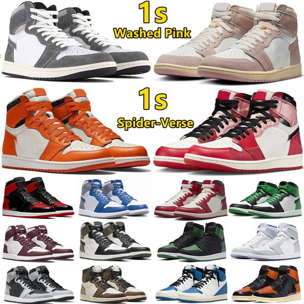 jumpman 1 1s men basketball shoes spider-verse washed pink bred patent unc toe lucky green starfish lost found dark mocha men women trainers
jumpman 1 1s men basketball shoes spider-verse washed pink bred patent unc toe lucky green starfish lost found dark mocha men women trainers