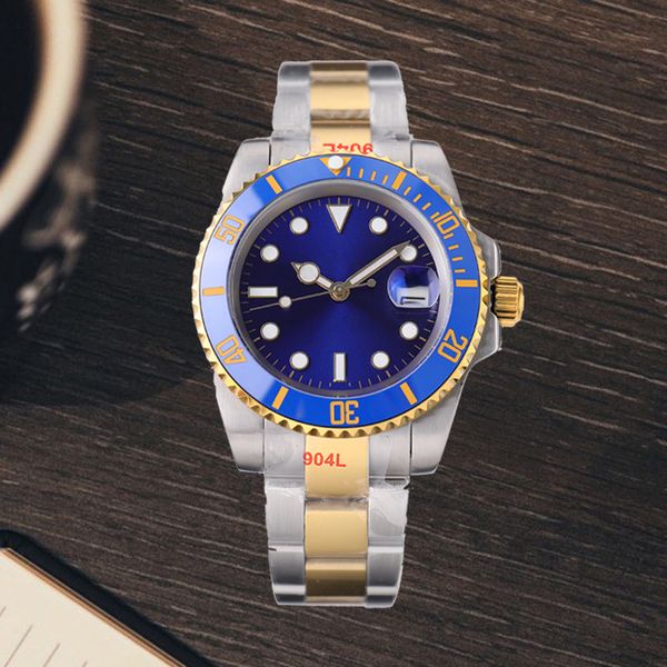 business casual montre de luxe watch with box new men's automatic watch mechanical ceramic watch all stainless steel swimming watch sap, Slivery;brown
business casual montre de luxe watch with box new men's automatic watch mechanical ceramic watch all stainless steel swimming watch sap, Slivery;brown