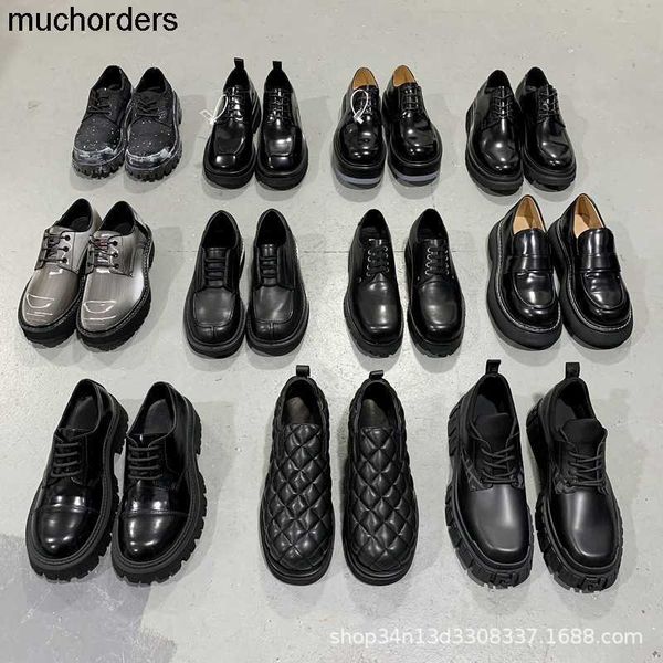 gaoding fd men's shoes paris b family derby shoes 2023 new business casual leather shoes bread shoes thick sole transparent sole, Black
gaoding fd men's shoes paris b family derby shoes 2023 new business casual leather shoes bread shoes thick sole transparent sole, Black