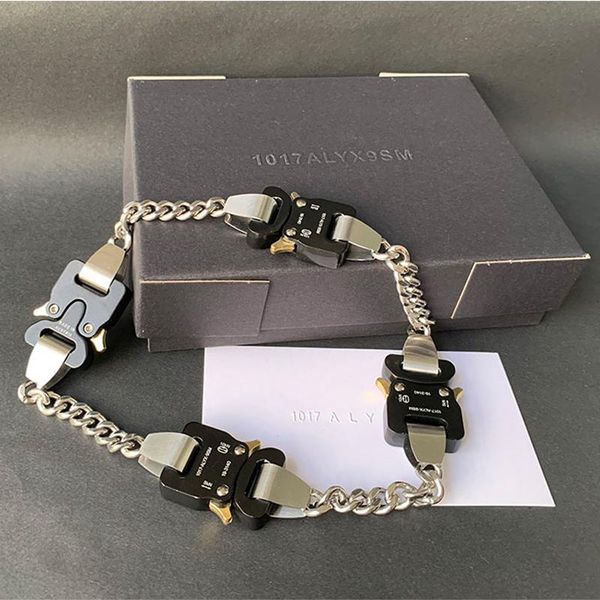 necklaces streetwear hip hop 4 metal buckles alyx necklace men women stainless steel removable titanium 1017 alyx 9sm hero chain necklace, Silver
necklaces streetwear hip hop 4 metal buckles alyx necklace men women stainless steel removable titanium 1017 alyx 9sm hero chain necklace, Silver