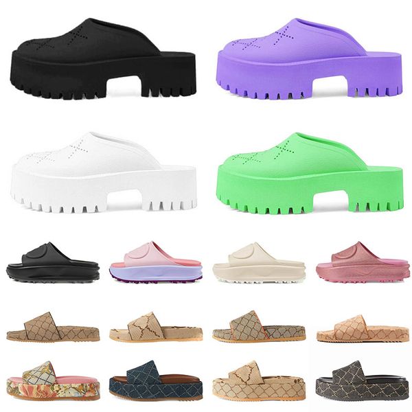 famous luxury designer party beach comfortable summer platforms printed fuchsia khaki activity slippers printed embroidered rubber leather s, Black
famous luxury designer party beach comfortable summer platforms printed fuchsia khaki activity slippers printed embroidered rubber leather s, Black
