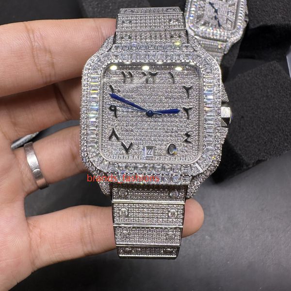 diamond watches men's silver iced arabic numeral scale square bezel trend hip-hop watch automatic movement zj, Slivery;black
diamond watches men's silver iced arabic numeral scale square bezel trend hip-hop watch automatic movement zj, Slivery;black