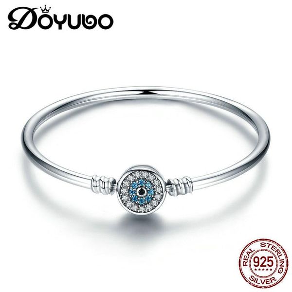 bangle doyubo new arrival women's silver blue eyes bracelets with white blue cubic zircon elegant 925 sterling silver lady bangle ae016, Black
bangle doyubo new arrival women's silver blue eyes bracelets with white blue cubic zircon elegant 925 sterling silver lady bangle ae016, Black