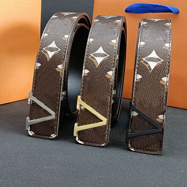 

Designer Belt Width 3.8CM Genuine Leather Belts Man Woman Classic Personalized Print Letters Gold Sliver Black Metal Smooth Buckle Color, Multi