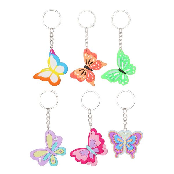 lovely butterfly keychains pvc silicone cartoon keychain girls' bag pendant keyring key chains, Silver
lovely butterfly keychains pvc silicone cartoon keychain girls' bag pendant keyring key chains, Silver