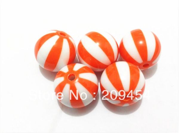crystal (choose size first) 12mm/16mm/20mm orange acrylic watermelon beads