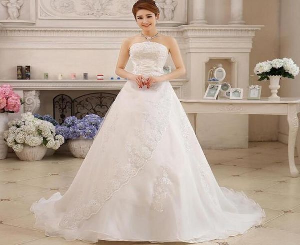 custom wedding dress aline bridal gown with long train sleeveless strapless satin bridal dress vestido de noiva size228w3092720, White
custom wedding dress aline bridal gown with long train sleeveless strapless satin bridal dress vestido de noiva size228w3092720, White